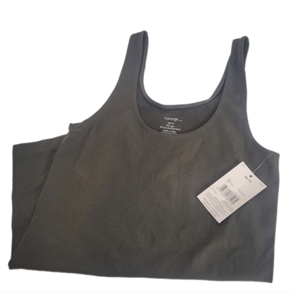 GEORGE Olive Green Tank Top XS - Picture 1 of 4